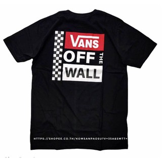 เสื้อยืดโอเวอร์ไซส์เสื้อยืด Vans off the wall เสื้อสตรีท Vans off the wallS-3XL