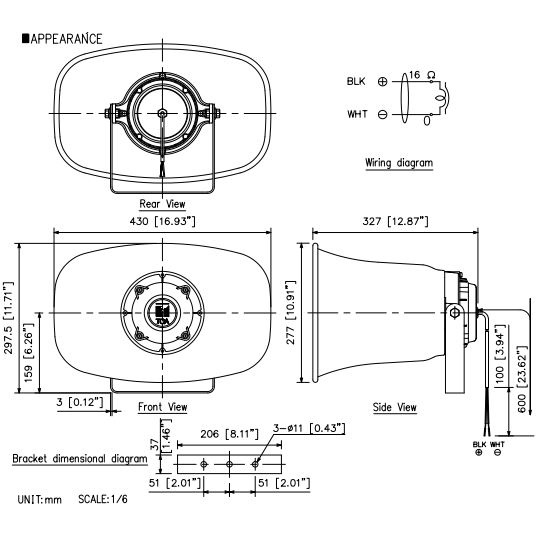 toa-sc-651-ลำโพงฮอร์น-paging-horn-speaker-50-w-ยูนิตฮอร์น-โตอะ-ลำโพง-กระจายเสียง