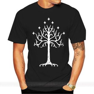 เสื้อวินเทจชาย - ต้นไม้ของกอนดอร์โทลคีนTshirtบุรุษออกแบบเสื้อเชิ้ตสีขาวGildan