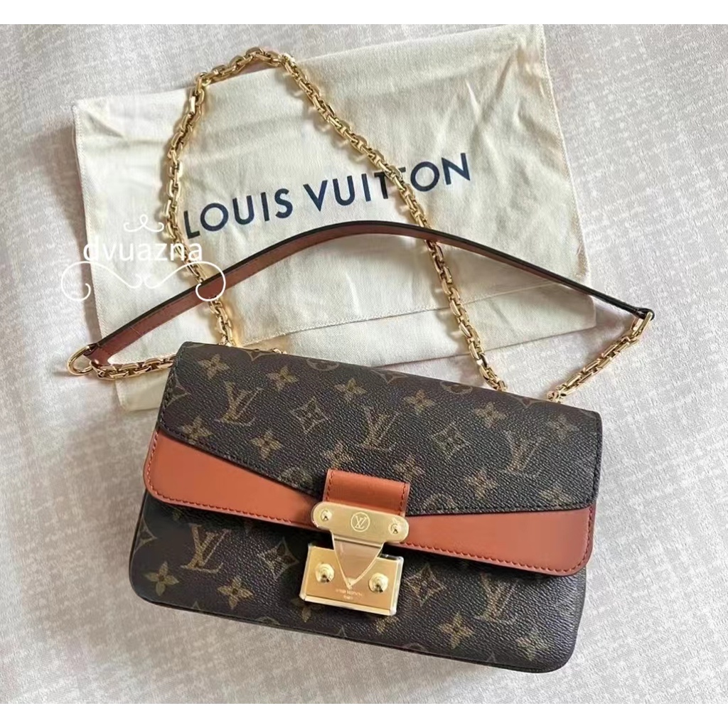 ของแท้-louis-vuitton-lv-marceau-canvas-chain-shoulder-crossbody-bag