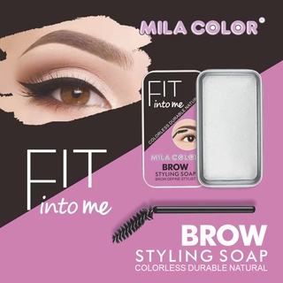 MILA COLOR เจลปัดคิ้ว แวกซ์จัดทรงคิ้ว เจลปัดคิ้วพร้อมแปรงปัด เจลคิ้ว ตั้ง สีใส ไร้กลิ่น จัดทรงง่ายติดทน อย่างธรรมชาติ