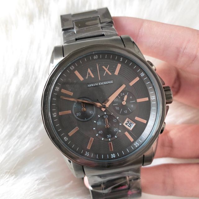 🌿นาฬิกาARMANI EXCHANGE AX2086 สีดําสายสเเตนเลส | Shopee Thailand