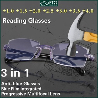 ภาพหน้าปกสินค้าแว่นตาอ่านหนังสือ ป้องกันแสงสีฟ้า ความละเอียดสูง น้ําหนักเบา ป้องกันรังสียูวี 0-4.0 ที่เกี่ยวข้อง
