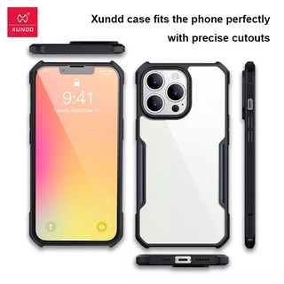 เคส ไอโฟน iPhone14 | Iphone14 pro max | iphone14 plus Xundd Xundo beatle series ของแท้ หลังใส ขอบยาง กันกระแทก