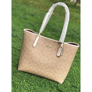 COACH 5696 CITY TOTE IN SIGNATURE CANVAS