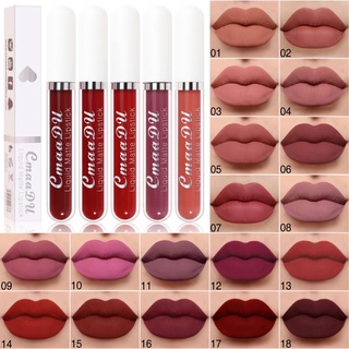 Cmaadu ลิปสติกลิปกลอสเนื้อMatte ติดนานเพิ่มความชุ่มชื้น 18สี