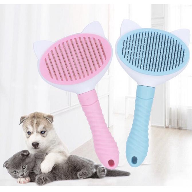 cherry-comb-brush-cat-fur-keypad-หวีแปรงนวดเก็บขนแมว-ขนหมา