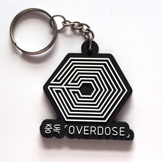 พวงกุญแจยาง EXO เอ็กโซ overdose  k pop เคป๊อป