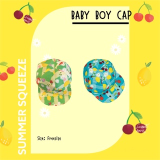 21August.Baby Summer Squeeze Baby Boy Cap หมวกเด็ก ผ้าไมโครพีช 2 สี