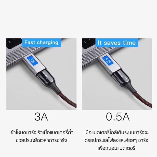 ส่งฟรี-สายชาร์จ-baseus-c-shaped-inteligent-สายชาร์จ-type-a-to-c-สายชาร์จเร็ว-usb-to-type-c-สายชาร์จ-samsung-ซัมซุง