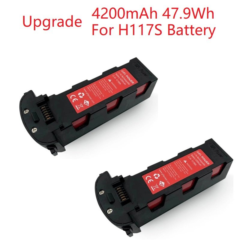 อัพเกรด 11.4v 4200mAh แบตเตอรี่สำหรับ Hubsan H117S Zino GPS RC ...