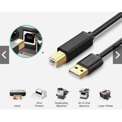 ugreen-usb-printer-cable-สายปริ้นเตอร์-usb-2-0-type-b-เริ่มต้น-1-เมตร