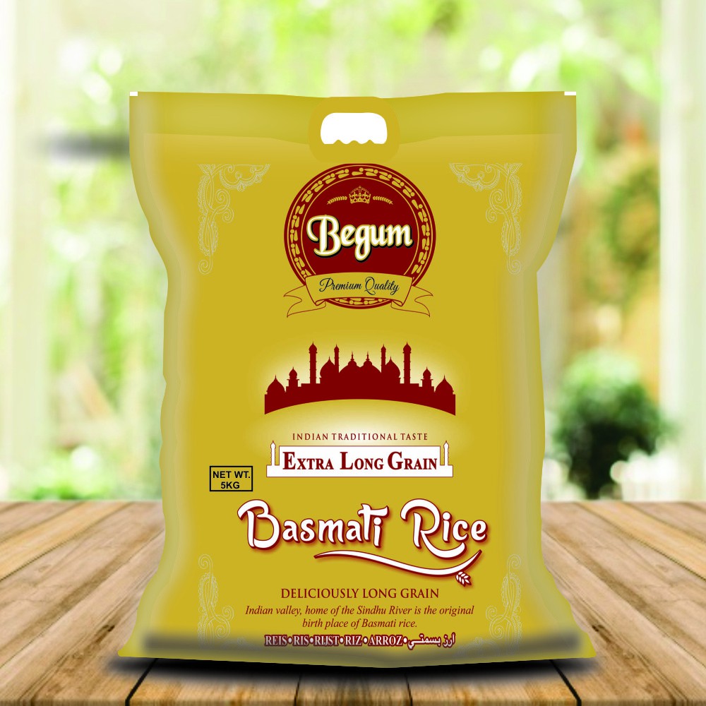 Begum Basmati Rice 5kg ข้าวบาสมาตี | Shopee Thailand