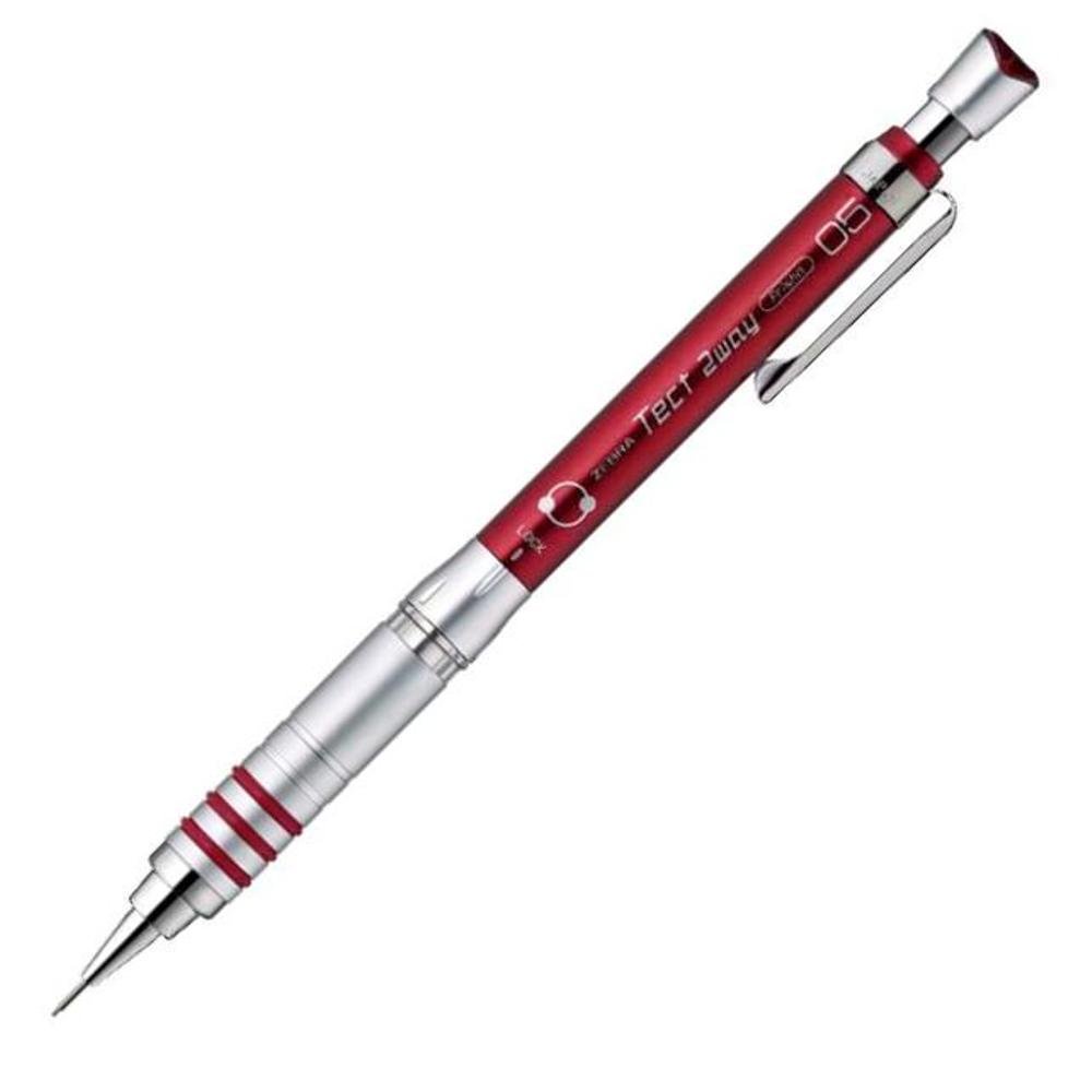Zebra Tect 2way PRO ดินสอกด - 0.5 มม. (กลไกการสั่น) ด้ามจับโลหะ ...