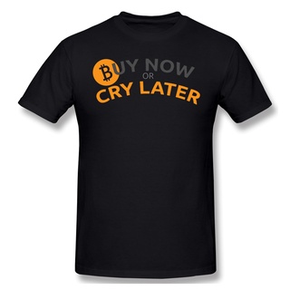 เสื้อยืดผ้าฝ้ายพิมพ์ลายขายดี เสื้อยืด ผ้าฝ้าย 100% พิมพ์ลาย Bitcoin Buy Or Cry Lateranime Dogecoin สําหรับผู้ชาย