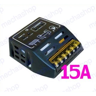 โซล่าชาร์จเจอร์  15A 12V/24V Solar Panel Charger Controller Regulator