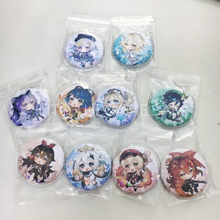 [พร้อมส่ง] เข็มกลัด Badge Genshin Impact Keychain ขนาด 5.5cm สินค้าFanmade