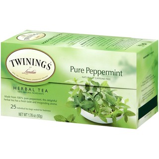 ขายแยกซอง 2กรัม Twinings Herbal Tea Pure Peppermint ไม่มีคาเฟอีน