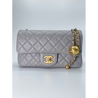 New Chanel adjusted ball 8”  in grey