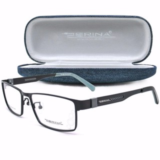 ZERINA แว่นตา รุ่น 9961 C-1-S สีดำด้าน Stainless SteelCombination(โปร่งใส Black)