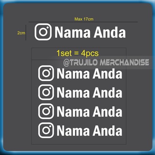 สติกเกอร์ชื่อ Ig กําหนดชื่อได้