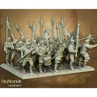 Sunland Imperial Troops - High quality and detailed 3d print miniature boardgame model war game - Highlands Miniatures