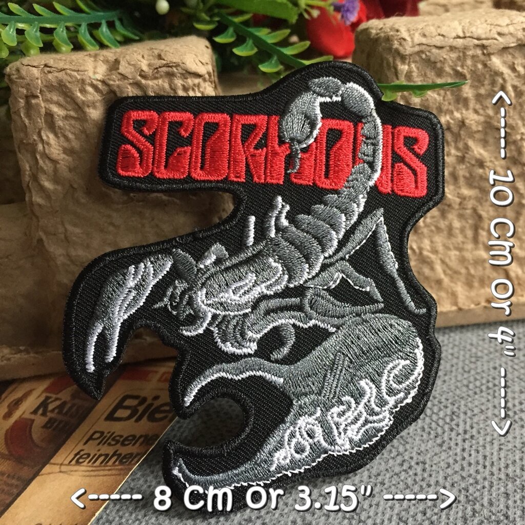 scorpions-วงดนตรี-ตัวรีดติดเสื้อ-อาร์มรีด-อาร์มปัก-ตกแต่งเสื้อผ้า-หมวก-กระเป๋า-แจ๊คเก็ตยีนส์-rock-iron-on-embroidered