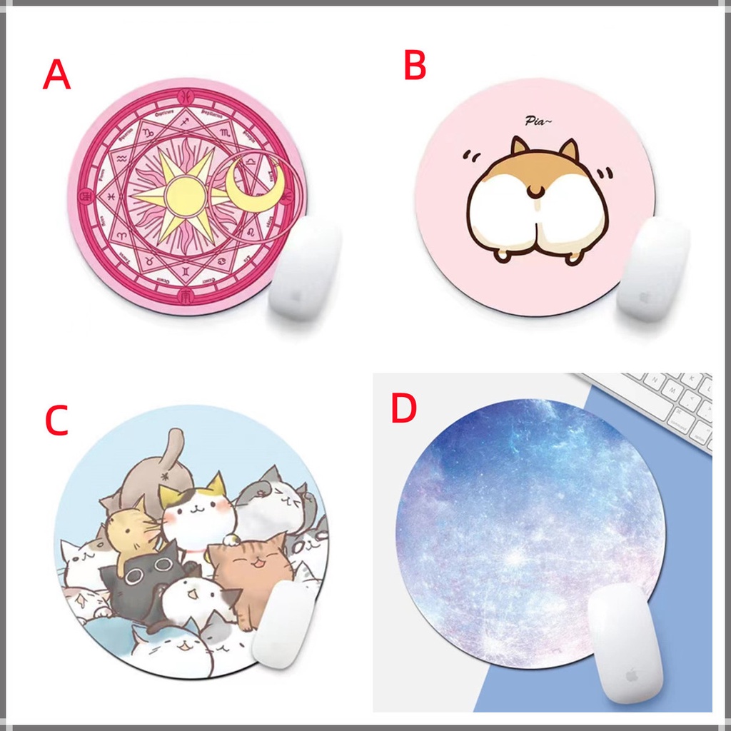 in-stock-แผ่นรองเมาส์-mouse-pad-แบบกลม-ขนาด