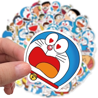 💥พร้อมส่ง💥ドラえもん โดราเอมอน Doraemon  sticker สติกเกอร์กันน้ำรูปแบบที่แตกต่างกัน 50ชิ้น
