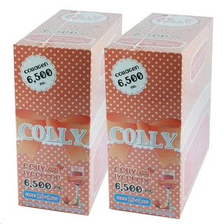 Colly Lycopene plus คอลลี่ ไลโคปิน พลัส อาหารเสริมคอลลาเจน 6,500 มก. 15 ซอง (2 กล่อง)