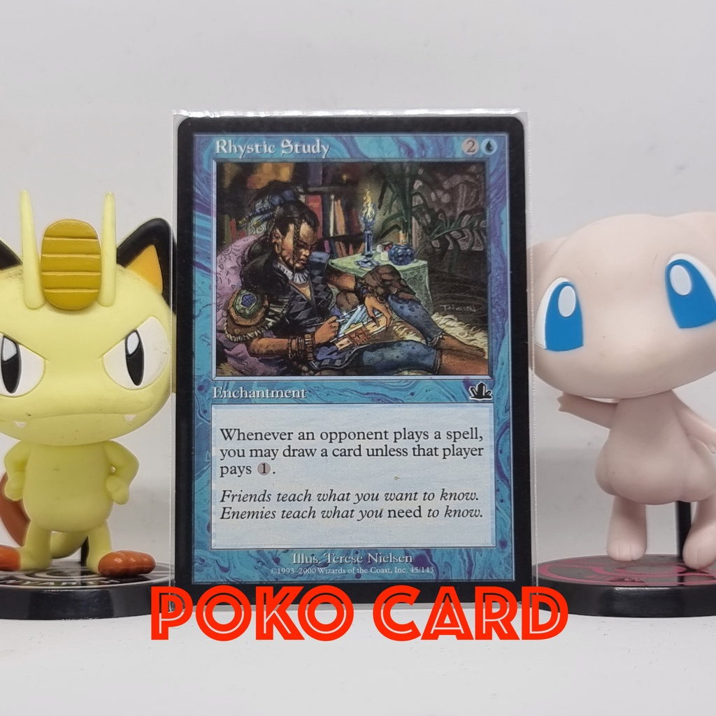Rhystic Study การ์ด Magic The Gathering ของแท้ จากชุด Prophecy | Shopee ...