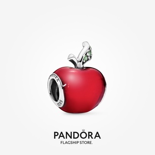 Pandora จี้รูปแอปเปิ้ล สโนว์ไวท์ สีแดง ของขวัญวันเกิด สําหรับสุภาพสตรี p825 DIY