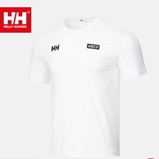 [100% Cotton] เสื้อยืดแขนสั้น พิมพ์ลาย HELLY HANSEN HH ARCV แฟชั่นฤดูร้อน สําหรับผู้ชาย