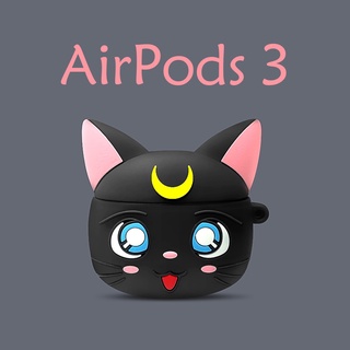 Luna Cat compatible AirPods 3 สำหรับ compatible AirPods (3rd) กรณี 2021 ใหม่ compatible AirPods3 หูฟังป้องกันกรณี 3rd กรณี compatible AirPodsPro กรณี compatible AirPods2gen กรณี