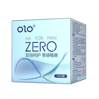 olo Zero ถุงยางอนามัย บางเฉียบ ผิวเรียบ คุณภาพดี ถุงยาง คอนดอม กล่อง 10ชิ้น