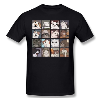 เสื้อยืดผู้ชาย เสื้อยืดลําลอง แขนสั้น พิมพ์ลาย Meme Cats 20 ทรงสลิมฟิต สีขาว สําหรับวันเกิด S-5XL