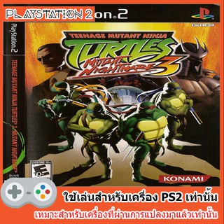 แผ่นเกมส์ PS2 - Teenage Mutant Ninja Turtles 3 Mutant Nightmare [USA]