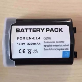 Replacement for Nikon EN-EL4 Battery, Rechargeable Battery for Nikon EN-EL4