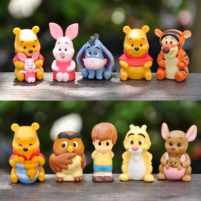 พร้อมส่งในไทย-โมเดลหมีพูห์พร้อมผองเพื่อน-ยกเซ็ท-10-ตัว-น่ารักสุดๆ-winnie-the-pooh