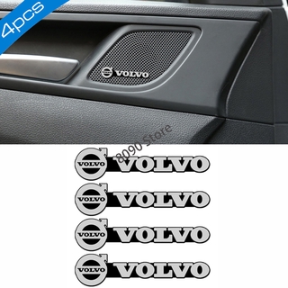 สติกเกอร์โลโก้รถยนต์ อัลลอย ขนาดเล็ก สําหรับตกแต่ง Volvo S70 S80 XC60 XC70 4 ชิ้น ต่อชุด