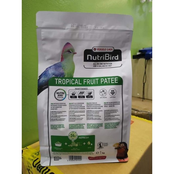 NutriBird Tropical Fruit patee 1kg.