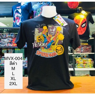 เสื้อยืดMarvel_ลายสไปเดอร์แมนสีดำ(MVX-004)