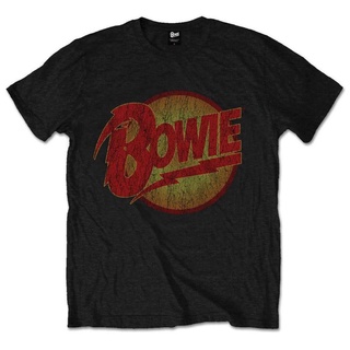 T-shirt  เสื้อยืดแขนสั้น พิมพ์ลาย David Bowie Diamond Dogs สีดํา สไตล์ฮิปฮอป คลาสสิก โอเวอร์ไซซ์S-5XL