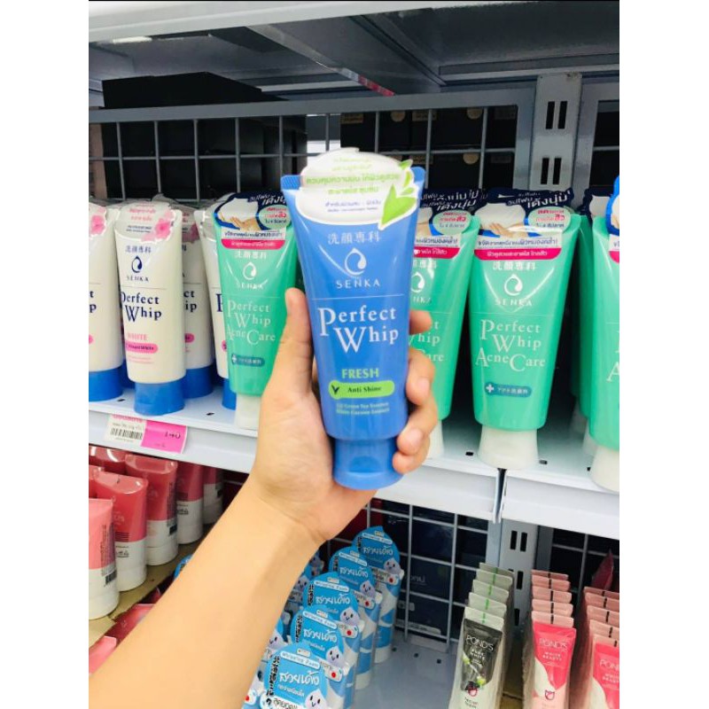 พร้อมส่ง-แท้จากบริษัท-senka-perfect-whip-โฟมล้างหน้าเซนกะ-120-กรัม-สีเขียว-ขาว-ชมพู-เจลฟ้า