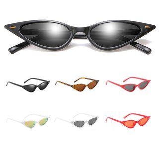 สินค้า 【ผู้หญิงแว่นตากันแดด】แว่นตากันแดด Retro Cat สำหรับสาวแฟชั่นแว่นตากันแดดขนาดเล็ก UV400 Protection