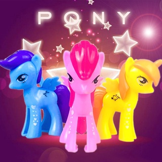 ฟิกเกอร์ Little Pony Immediately My Little Pony ของเล่นสําหรับเด็ก ของขวัญวันเกิด 3 ชิ้น ต่อชุด