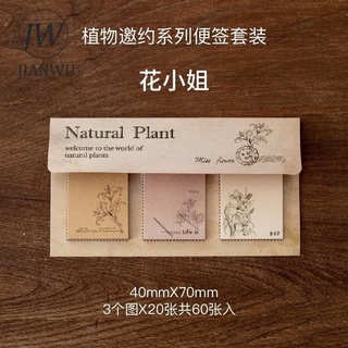 ภาพขนาดย่อของภาพหน้าปกสินค้าJianwu สติกเกอร์กระดาษโน้ต ลายพืช ดอกไม้ สไตล์วินเทจ สําหรับตกแต่งสมุดไดอารี่ แพลนเนอร์ DIY 60 ชิ้น ต่อชุด จากร้าน fenglai.th บน Shopee ภาพที่ 5