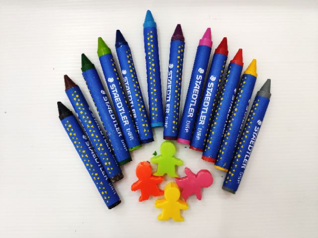สีเทียนซุปเปอร์จัมโบ้-สเตทเล่อร์-super-jumbo-wax-crayons-รุ่น2260