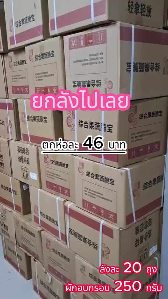 ยกลัง-ผักอบกรอบ-คุ้มด้วยขนาด-250-กรัม-มีผัก-12-ชนิด