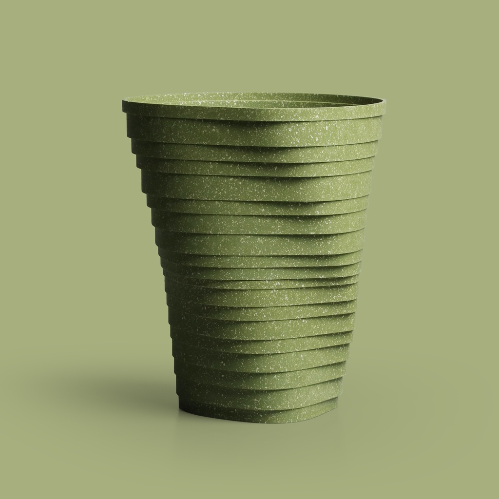 Strata Pot plant pot กระถางต้นไม้ให้น้ำอัตโนมัติ ทำจากวัสดุรีไซเคิลจาก ...